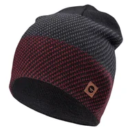 Czapki damskie - Hi-Tec, ROLO, Czapka, Black/Merlot, One Size, - miniaturka - grafika 1