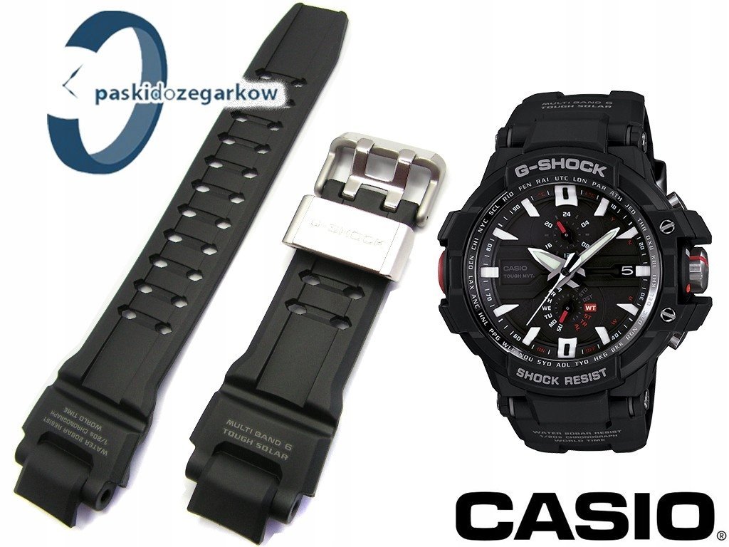 Pasek Casio GW-A1000 GW-A1000-1A GW-A1100 czarny oryginał