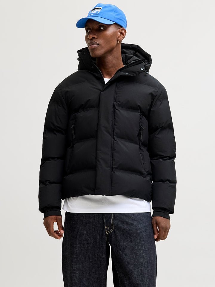 Jack & Jones Kurtka pikowana w kolorze czarnym