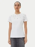 Koszulki i topy damskie - Silvian Heach T-Shirt GPP25070TS Biały Regular Fit - miniaturka - grafika 1