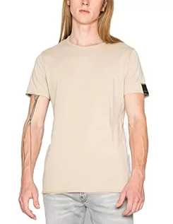 Koszulki męskie - Replay T-shirt męski, Warm Grey 104, XS - grafika 1