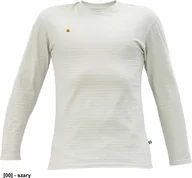 Odzież robocza - CERVA NOYO ESD LS - t-shirt z długim rękawem - szary 3XL - miniaturka - grafika 1