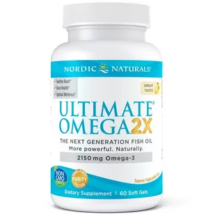 Ultimate NORDIC NATURALS NORDIC NATURALS Omega 2X 2150mg (Omega-3) 60 Kapsułek żelowych - Witaminy i minerały - miniaturka - grafika 1