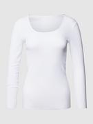 Koszulki i topy damskie - Bluzka z długim rękawem i okrągłym dekoltem model ‘LUXURY’ - miniaturka - grafika 1