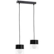 Lampy sufitowe - KET Druciana LAMPA wisząca  metalowa OPRAWA loftowy zwis biały czarny - miniaturka - grafika 1