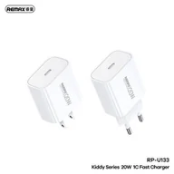 Ładowarki do telefonów - Ładowarka Sieciowa 20W USB-C Remax Kiddy Series RP-U133 biała - miniaturka - grafika 1