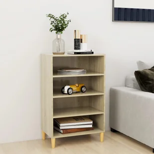 vidaXL Lumarko Szafka, kolor dąb sonoma, 57x35x90 cm, płyta wiórowa 806124 - Szafki do salonu - miniaturka - grafika 1