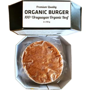 Burger wołowy organic 2x125g mrożony - Mięso świeże i mrożone - miniaturka - grafika 1