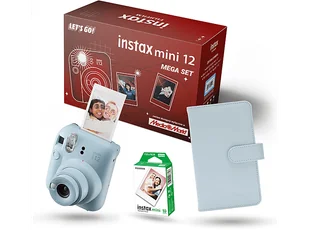 FUJIFILM Instax mini 12 Mega Set ( Album + wkłady) niebieski - Aparaty natychmiastowe - miniaturka - grafika 1