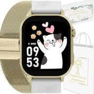 Smartwatch - Gravity GT15-10 Złoty, Szary - miniaturka - grafika 1