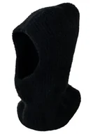 Czapki dla dzieci - Kaptur MAYA dla dziewczynki na zimę czarny - miniaturka - grafika 1