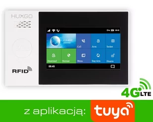 Bezprzewodowy alarm 4G LTE GSM + WiFi - HXA007 R9 + syrena bezprzewodowa 120 db kompatybilny z aplikacją TUYA SMART - Alarmy - miniaturka - grafika 2