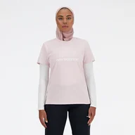 Koszulki i topy damskie - Koszulka damska New Balance WT41816SOI  różowa - miniaturka - grafika 1