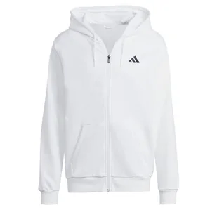 adidas Męska bluza z kapturem i zamkiem na całej długości, biały, M - Bluzy męskie - miniaturka - grafika 1