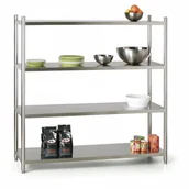 Szafy i regały magazynowe - B2B Partner Regał nierdzewny, 1550x1790x470 mm, 4 półki WT-F00305 - miniaturka - grafika 1