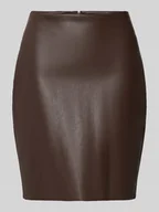 Spódnice - Spódnica mini z imitacji skóry model ‘DAGMAR’ - miniaturka - grafika 1