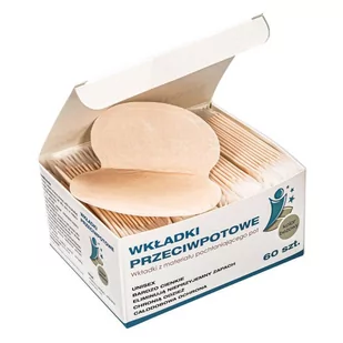 Wkładki przeciwpotowe pod pachy - 60 szt - Beżowe - Dezodoranty i antyperspiranty unisex - miniaturka - grafika 1