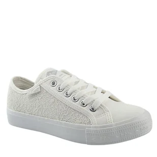 Lee Cooper LCW-25-31-3422L trampki damskie koronkowe białe - Trampki damskie - miniaturka - grafika 1