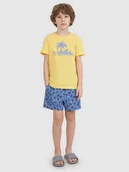 Kąpielówki dla chłopców - 4F Spodenki plażowe boardshorty chłopięce - granatowe 122/128 (6-8 lat) - miniaturka - grafika 1