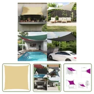 Parasole ogrodowe - The Living Store Żagiel przeciwsłoneczny - piaskowy - 4x4 m - 100% poliester - Żagiel Przeciwsłoneczny - miniaturka - grafika 1