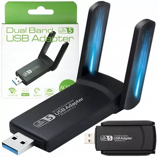 Karta Sieciowa Wifi Adapter Usb 3.0 1300 Mbps 5Ghz - Karty sieciowe - miniaturka - grafika 1