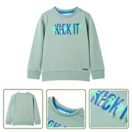 Bluzy dla dziewczynek - Bluza dziecięca - jasne khaki - 104 - Bluza Dla Dziecka - miniaturka - grafika 1