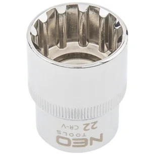 NEO-TOOLS Nasadka Spline 1/2 22 mm - Klucze i nasadki - miniaturka - grafika 1