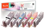 Tusze zamienniki - Peach PI100-312 nabój z tuszem Czarny fotograficzny, Cyan fotograficzny, Szary fotograficzny, Magenta fotograficzna, Zdjęcie w kolorze żółtym - miniaturka - grafika 1