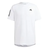 Koszulki męskie - adidas Męski T-shirt (Short Sleeve) Club 3Str Tee, White, HS3261, S - miniaturka - grafika 1