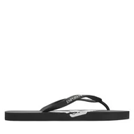 Klapki i japonki męskie - Klapki Emporio Armani XVQS08 XN746 A120 Black/White - miniaturka - grafika 1
