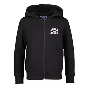 JACK & JONES Bluza chłopięca Sweat Ã Capuche Noir Garçon Whanything, czarna, 16 lat, czarny, 16 Lat - Bluzy dla chłopców - miniaturka - grafika 1