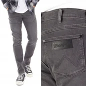 Spodnie męskie - Wrangler LARSTON SLIM TAPERED Alter Ego SZARY DżINS W30 L34 - miniaturka - grafika 1