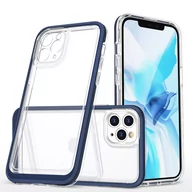 Etui i futerały do telefonów - Clear 3in1 etui do iPhone 11 Pro żelowy pokrowiec z ramką niebieski - miniaturka - grafika 1