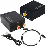 Inne akcesoria audio-wideo - KONWERTER OPTYCZNY DAC COAXIAL TOSLINK RCA CINCH - miniaturka - grafika 1