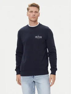 Tommy Hilfiger Bluza Stacked MW0MW39376 Granatowy Regular Fit - Bluzy męskie - miniaturka - grafika 1