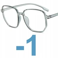 Okulary korekcyjne, oprawki, szkła - Okulary korekcyjne kujonki minusy -1 - miniaturka - grafika 1