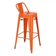 Taborety i hokery - Tolix DKWADRAT Hoker Paris Back short 75cm orange insp. 178328 - miniaturka - grafika 1