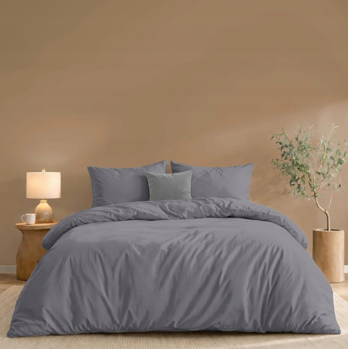 POŚCIELI KOMPLET MIKROFIBRA 240X220CM 2 POSZEWKI 50X80CM ODDYCHAJĄCA ZESTAW