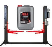 Podnośniki - Podnośnik dwukolumnowy samochodowy 4T REDATS L-220R z Ramą Automatyczny + Olej gratis - miniaturka - grafika 1
