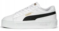 Buty sportowe damskie - Puma Smash Platform v3 390758 04 Buty Białe - miniaturka - grafika 1