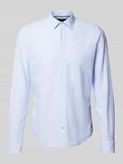 Koszule męskie - Koszula lniana o kroju slim fit ze wzorem w paski model ‘Pit’ - miniaturka - grafika 1
