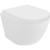 Miski WC - Mexen Lena miska wc Rimless Tornado z deską wolnoopadającą twarda, duroplast, biała połysk - 30220200T - miniaturka - grafika 1