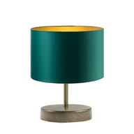 Lampy stojące - Szmaragdowa lampka stołowa AWINION GOLD w nowoczesnym stylu - miniaturka - grafika 1
