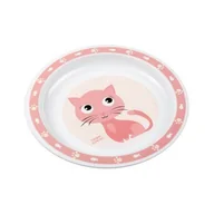 Miseczki i talerzyki dla dzieci - Canpol 4/411 Talerzyk Plastikowy Animals Różowy - miniaturka - grafika 1