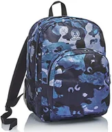 Plecaki - Plecak Invicta, Mocny, Camo Shade, Niebieski, Podwójna Komora, Kieszeń na Bidon, Duża Przednia Kieszeń Maxi, Szkoła i Wypoczynek - miniaturka - grafika 1