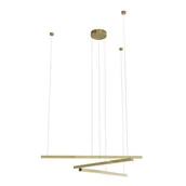 Lampy sufitowe - MAXLIGHT P0474D LAMPA WISZĄCA TRIO 3 ZŁOTO SZCZOTKOWANE - miniaturka - grafika 1