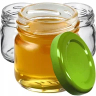 Pojemniki kuchenne - Słoiki Halli 40ml 100 szt. 43mm + wieczka zielone - miniaturka - grafika 1