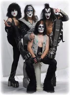 Naklejki na ścianę - Naklejki na ścianę Kiss Zespół rockowy Hard Rock Poster 90x60 - miniaturka - grafika 1