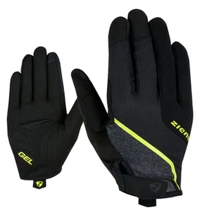 Rękawiczki męskie letnie Ziener CLYO TOUCH LONG - Czarny/Fluo - 7,5 - Rękawiczki rowerowe - miniaturka - grafika 1