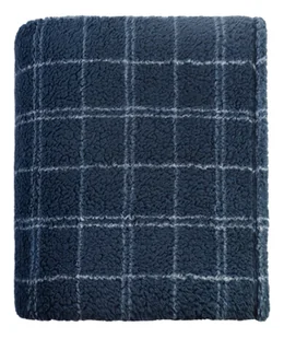 Koc Teddy 150X200Cm Granatowy - Koce - miniaturka - grafika 1